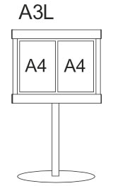 Maitre d Menu Stand Dimensions